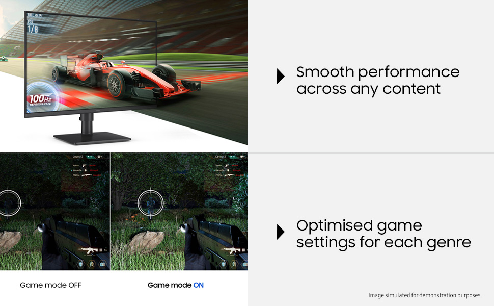 Samsung 27" S27D400GAW FHD IPS Monitor – 100Hz, Height Adjustable Stand, Borderless Design (S27D400GAW)