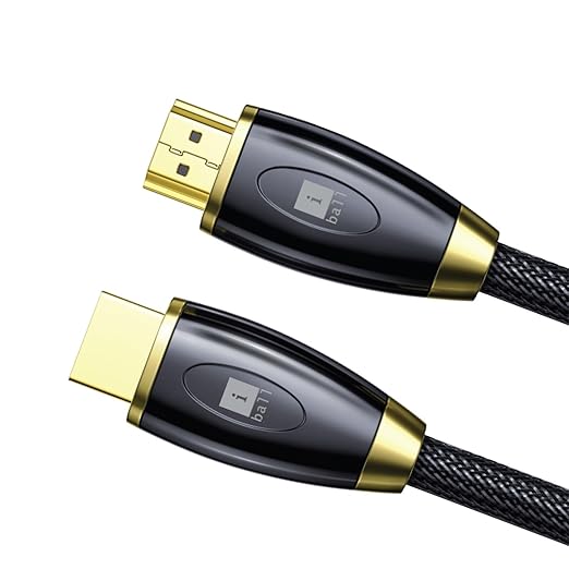 iBall Zinc-10C | HDMI 2.0 Braided Copper | Cable with Ethernet | 4K @60Hz UHD | 18Gbps Bandwidth | 24K Gold-Plated Plug | Supports ARC | Bend Lifespan 15000+ | 10 Meters (32.8 Feet) | 3 Years Warranty