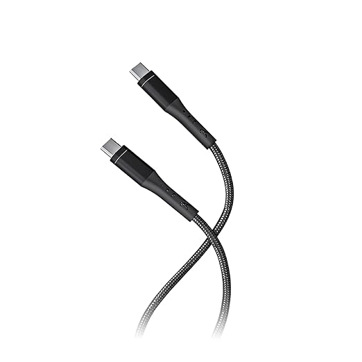 FINGERS Herculean-CC4 Type-C to Type-C Cable (PD 65W Fast Charging, 10 Gbps Data Transfer, 1.5m, Nylon Material)