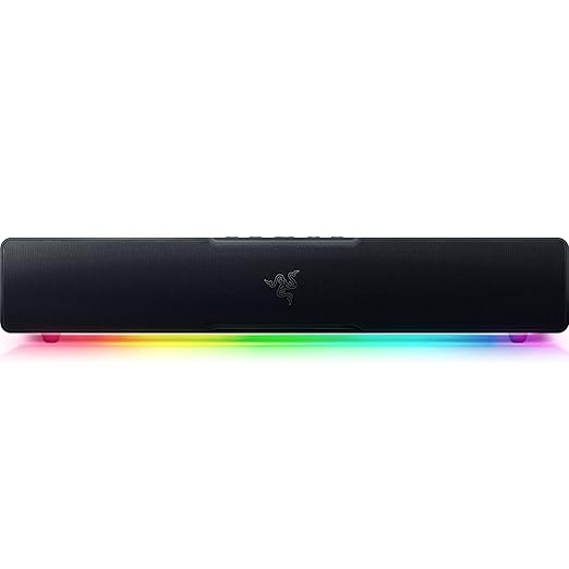 Razer Leviathan V2 X PC Soundbar with Full-Range Drivers – Chroma RGB, USB Type-C Power & Audio Delivery, Bluetooth 5.0 – Compatible with PC, Laptop, Smartphones, Tablets & Nintendo Switch (RZ05-04280100-R3M1)