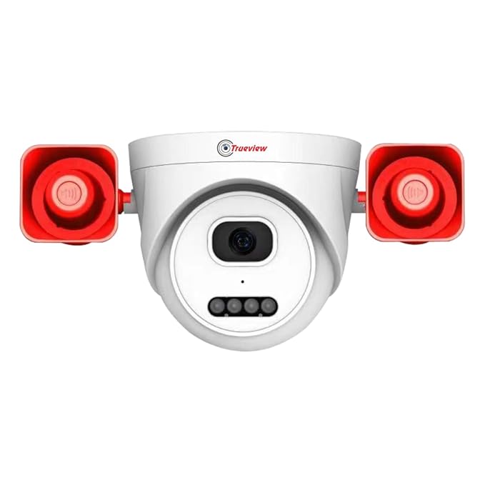 Trueview T18186-A PRO 3MP 4G SIM-Based Dome CCTV Camera – 1296p HD, Built-in Siren, Smart Security for Home, Office, Shop, Farm & Construction Site