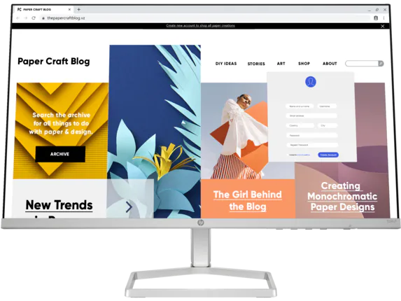 HP 524sf Series 5 23.8-inch FHD Monitor | IPS Panel | Eye Ease | Anti-Glare | 5ms Response Time | 3-Sided Micro-Edge | Black (94C18A6)