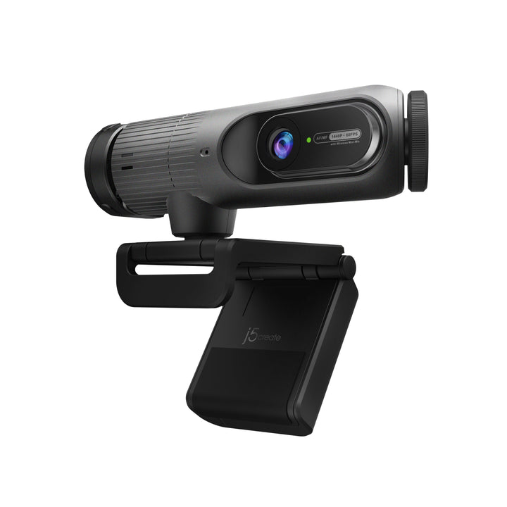 J5Create JVU300 2K AI-Powered Webcam with Wireless Microphone & Auto-Focus | Smart Video Conferencing Solution