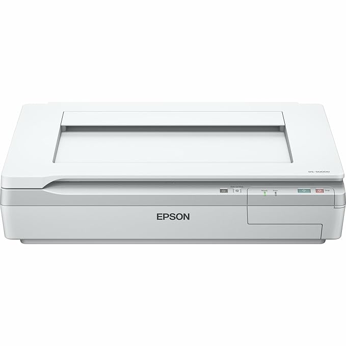 Epson WorkForce DS-50000 Large Format Sheet-Fed Color Document & Image Scanner (B11B204121) | High-Resolution A3 Scanning | Ideal for Documents, Graphics, and Drawings | USB Connectivity