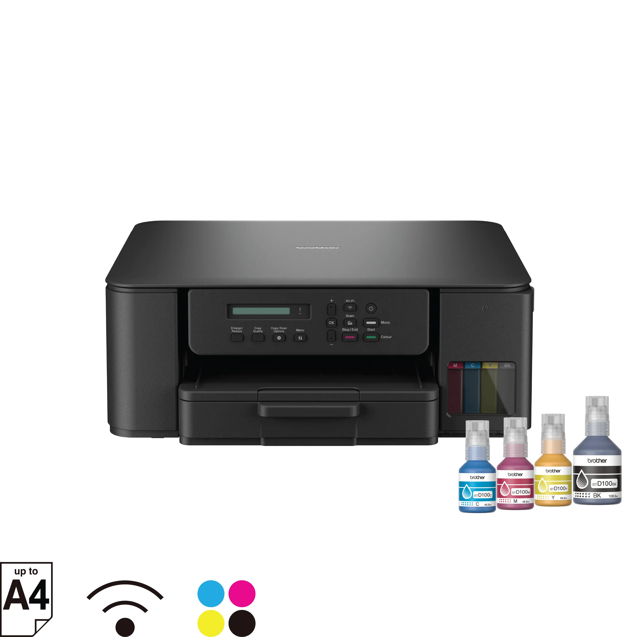 Brother DCP-T530DW WiFi Ink Tank Printer | Print Scan Copy | Auto Duplex | Brother