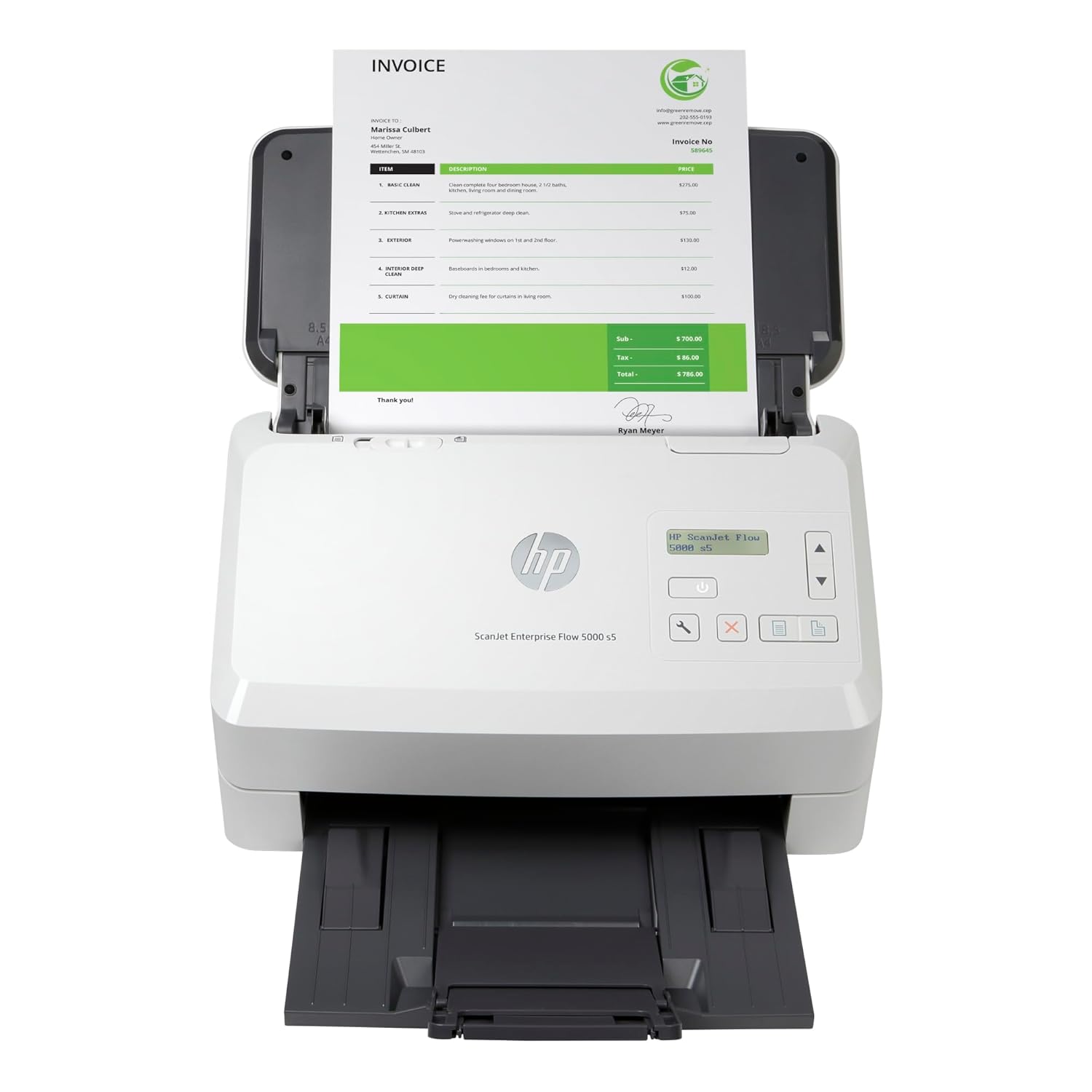 HP ScanJet Enterprise Flow 5000 s5 (6FW09A) Sheetfed Duplex Document Scanner