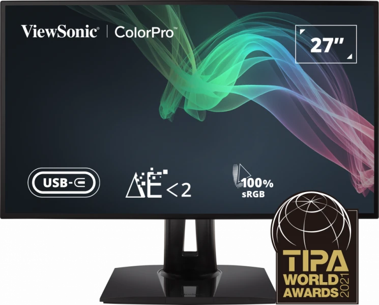 ViewSonic VP2768A 68.58 Cm (27") ColorPro Professional 2K QHD IPS Monitor | For Photography & Graphic Design | Delta-E Accuracy | 100% sRGB | 113% sRGB Coverage | Advanced Ergonomics | USB Type-C 65W Charge Back | HDMI | DisplayPort
