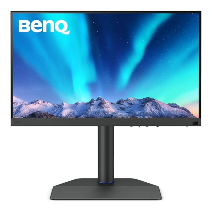 BenQ SW272U 27" Pro Photo&Video Editing Monitor| 3840x2160p 4K| IPS| 99%AdobeRGB| 99%P3| Hdr10/Hlg|Shading Hood| Pantone Validated| DeltaE<1.5| HDMI| Card Reader| UsbC(90W)| Wireless Controller|(Grey)