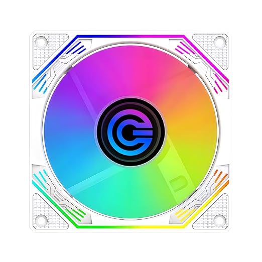 Circle CG Infinity X3 ARGB 120 mm Case Fan – White | PWM Speed Control | Infinity Mirror Lighting