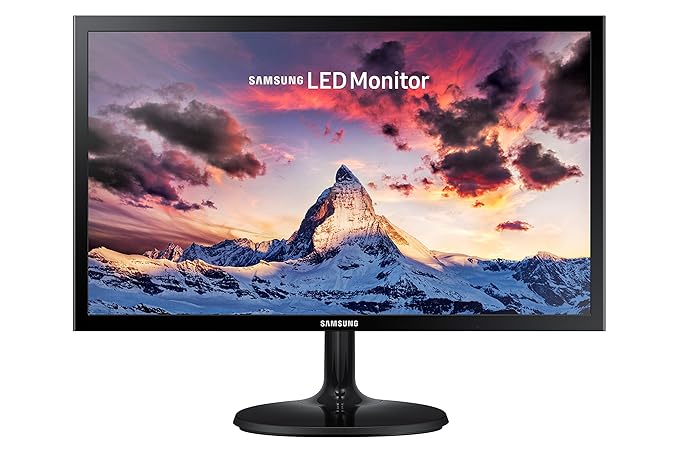 Samsung 22-inch (54.48 cm) FHD Flat Monitor – VA Panel, 60Hz, 3000:1 Contrast, HDMI & D-Sub Ports, Flicker-Free with Game Mode (LS22A33ANHWXXL, Black)