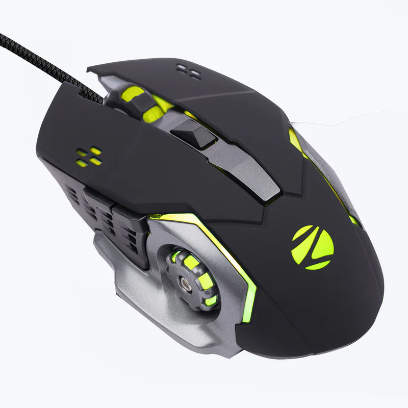 Zebronics ZEB-Transformer-M2 Wired Optical Gaming Mouse | Ambidextrous Design | USB 3.0 | Black