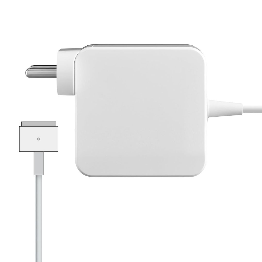 Artis AR-60W-MG2, 60W Laptop Adapter, Compatible with MacBook Pro 13” Retina, T-Tip Connector, White