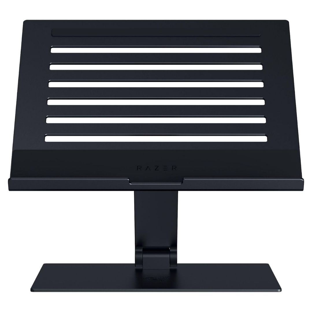 Razer Adjustable Laptop Stand, Height & Tilt Adjustable, Supports Laptops up to 18”, Vented Cooling Design, Aluminum Build, Black (RC21-02330100-R3M1)