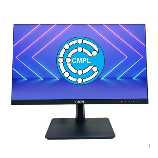 CMPL 27-inch IPS LED Monitor | Full HD 1920×1080 @ 75Hz | Built-in Speakers | Wall Mountable Slim Stylish Design | 16.7M Colors | HDMI & VGA Ports | Black | Model T27DHS