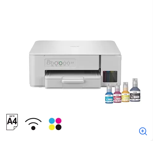 Brother DCP-T436W (New Launch) WiFi Multifunction Print Scan Copy Ink Tank Color Printer Best for Home, 27/11 PPM BK/CL, Print Upto 7.5 K Pages in Black & 5 K in Color Each for(CMY),Free Installation