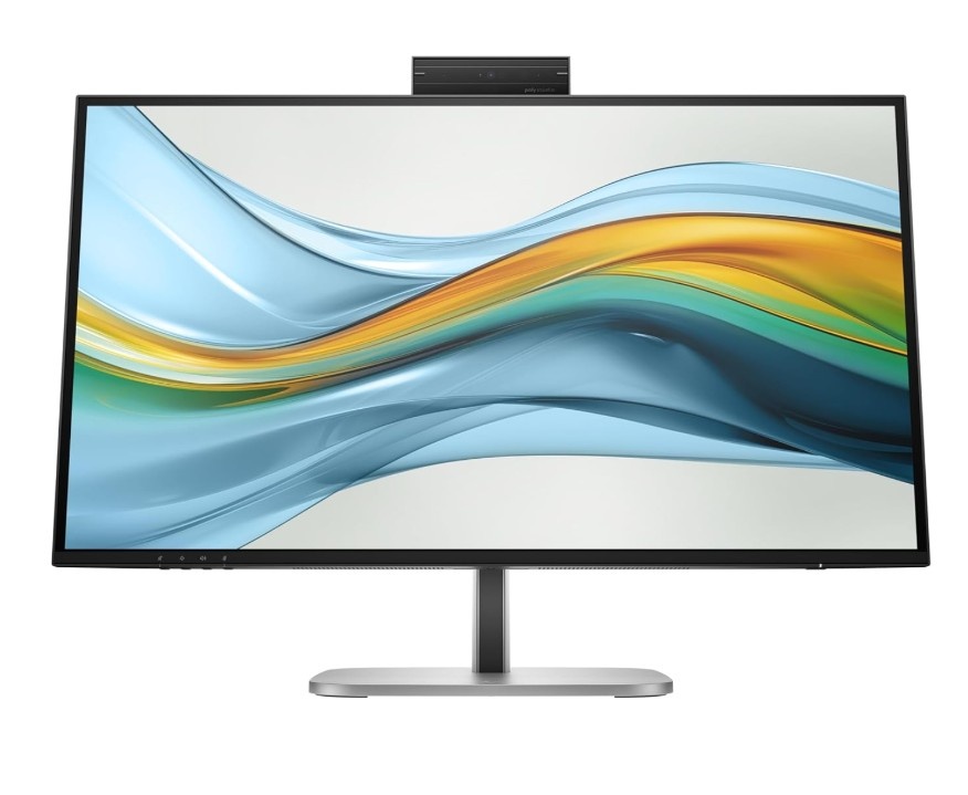 HP Series 5 Pro 27 inch QHD USB-C Conferencing Monitor (527pm) | IPS Display | 2560 x 1440 Resolution | 5MP Webcam & Integrated Microphone | Built-in Speakers | Eye Ease Technology | Anti-Glare Screen | USB-C Connectivity