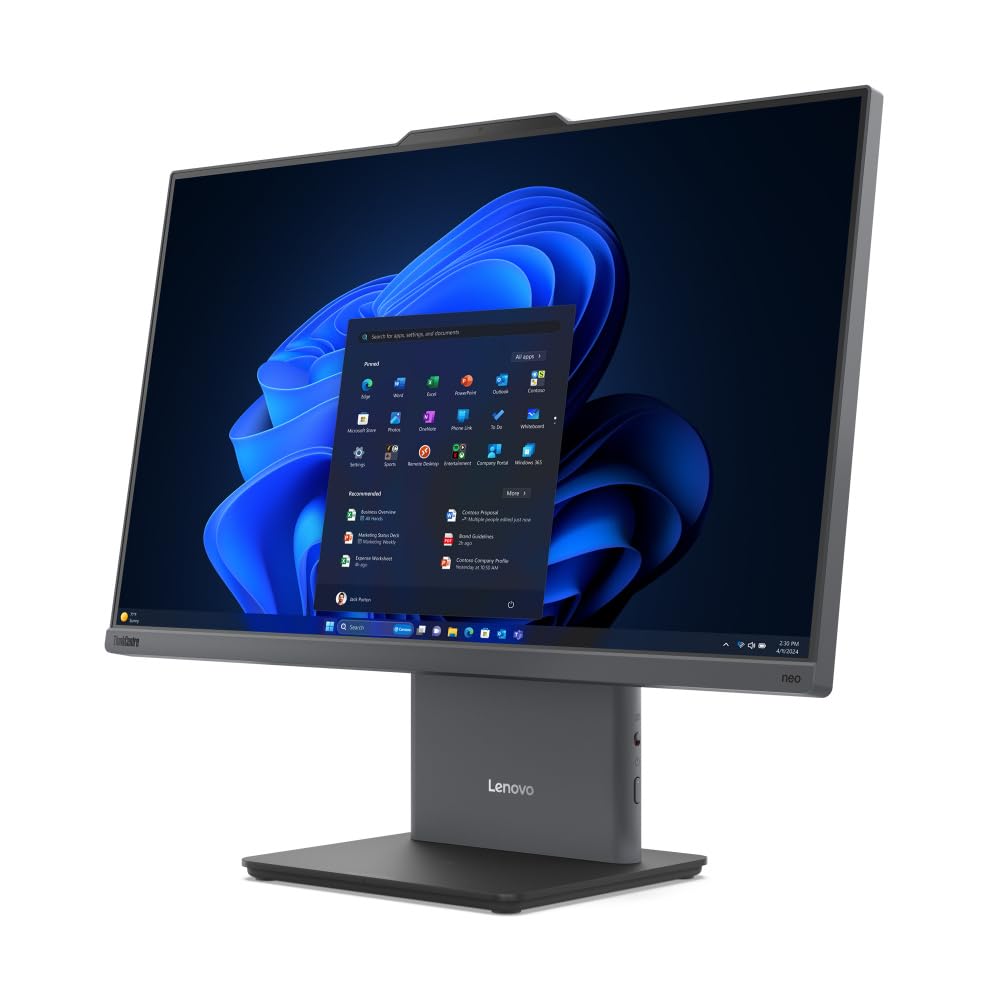 Lenovo ThinkCentre Neo 50a 24 Gen 5 All-in-One PC, Intel Core i5-13420H, 16GB RAM, 512GB SSD, 23.8 Inch Display, Integrated Graphics, Windows 11 Pro, Business Desktop Computer