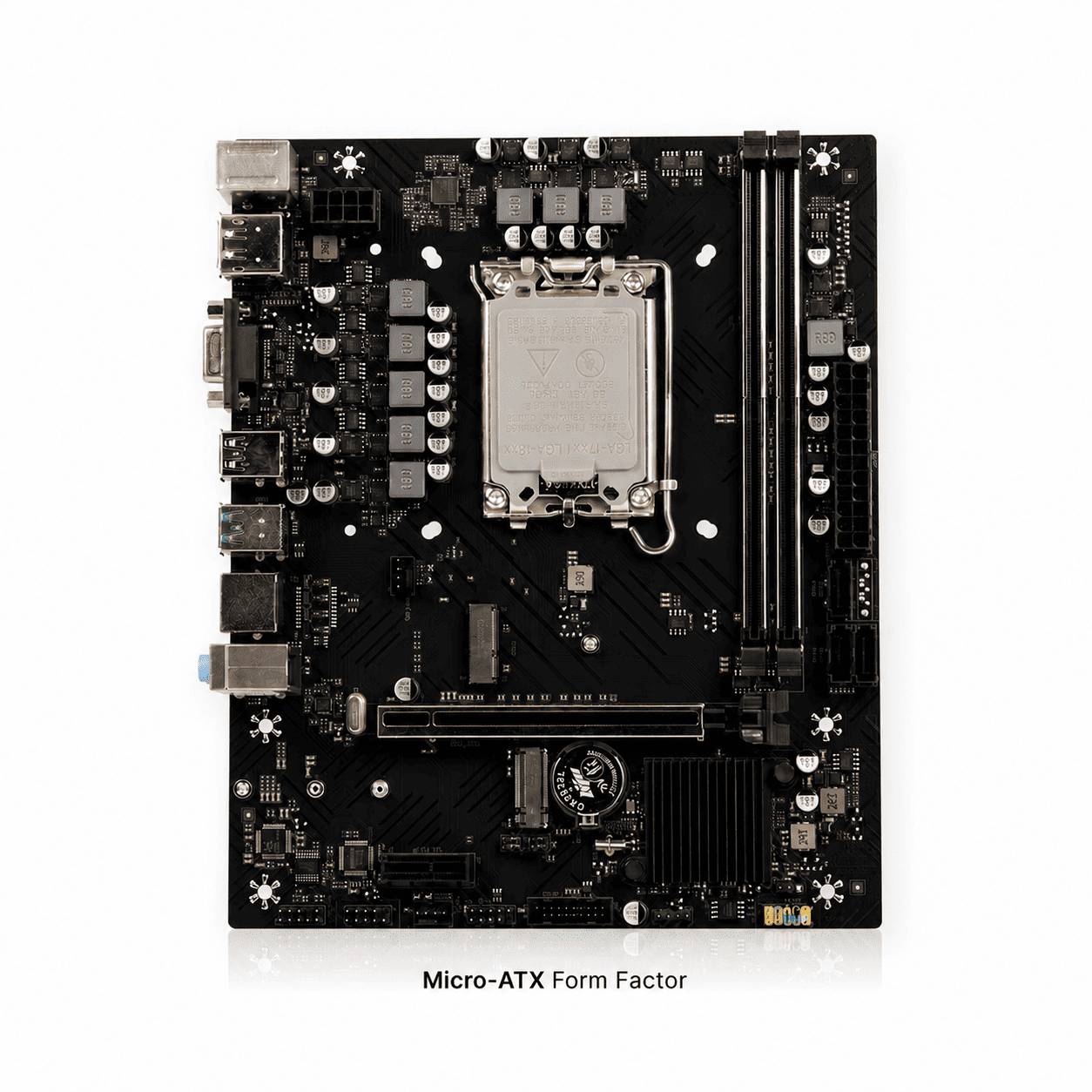 CMPL H610 Micro-ATX Motherboard for Intel LGA 1700 | Supports 12th, 13th & 14th Gen Intel Core Processors | DDR4 3200MHz | 2 DIMM Slots