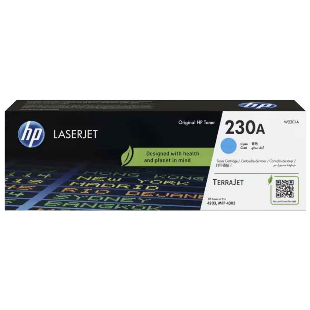 HP 230A Cyan Original LaserJet Toner Cartridge (W2301A)