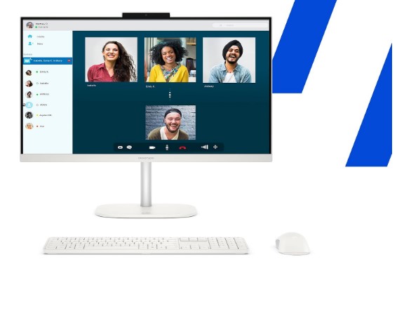 HP OmniStudio All-in-One, Intel Core 3 (i3 14th gen), (8GB DDR5, 512GB SSD) FHD, IPS, Anti-Glare, 23.8''(60.5cm), Win 11, Office 24, Cotton White, 4.98kg, Dual 3 W Speakers, FHD IR Camera, 24-cu0561in