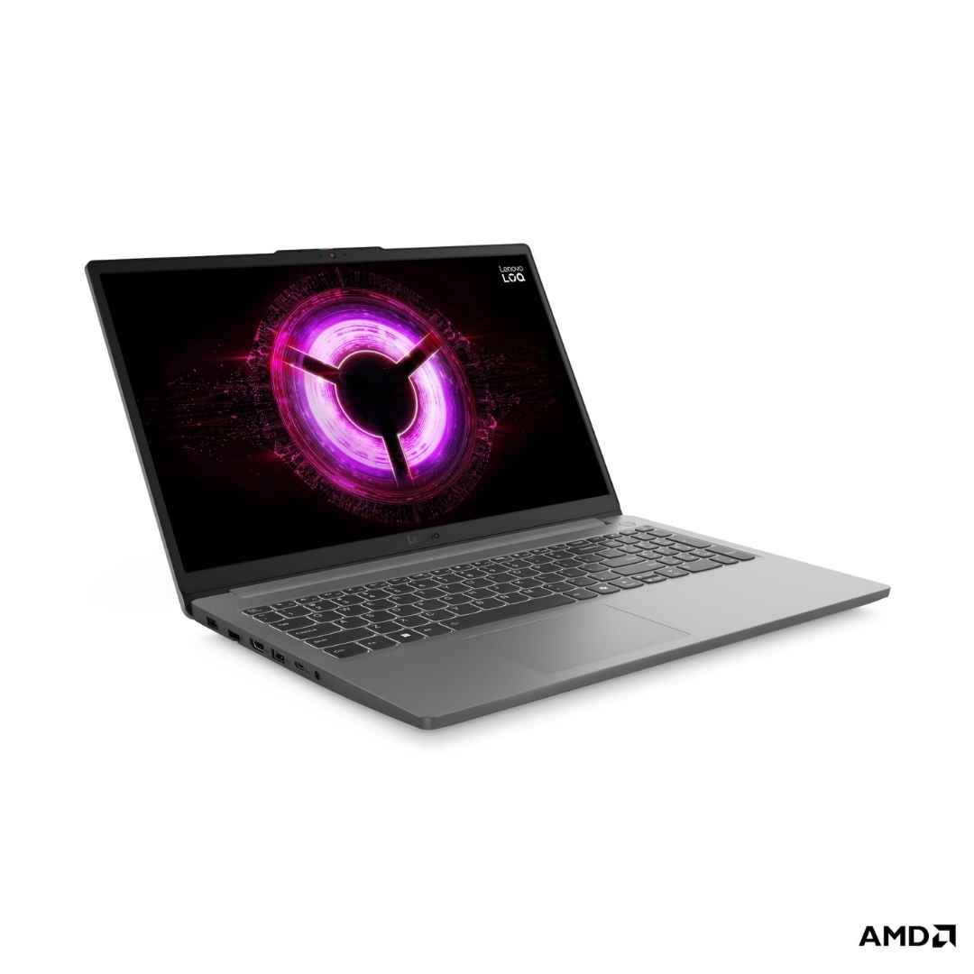 Lenovo LOQ Essential AMD Ryzen 7 170 | NVIDIA RTX 3050A 4GB (16GB RAM/512GB SSD/144Hz Refresh Rate/15.6" (39.6cm)/Windows 11/Office Home 2024/3 Mon. Game Pass/Grey/1.8Kg), 83S000FPIN Gaming Laptop
