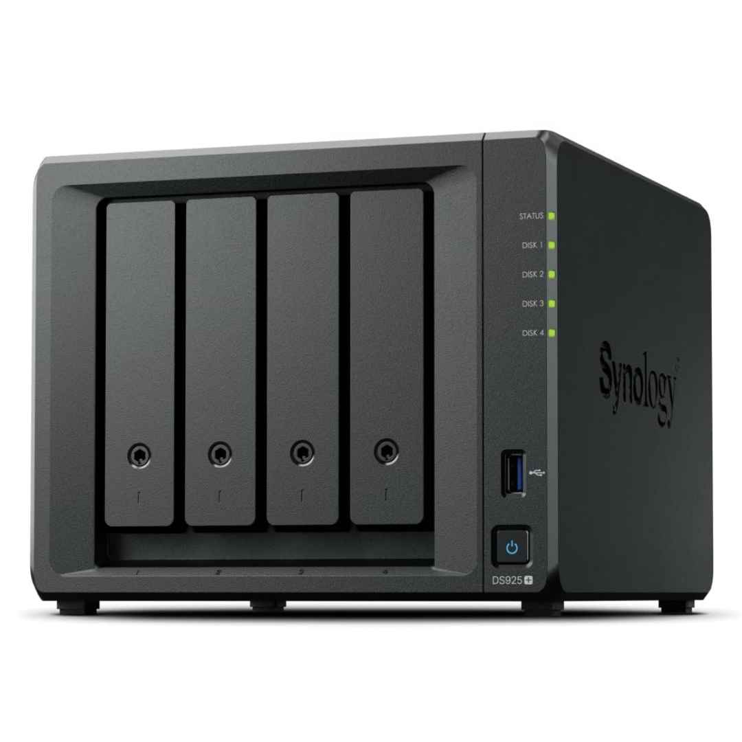 SYNOLOGY DS925+ 4-Bay DiskStation (up to 9-Bay), AMD Ryzen V1500B, 4GB RAM
