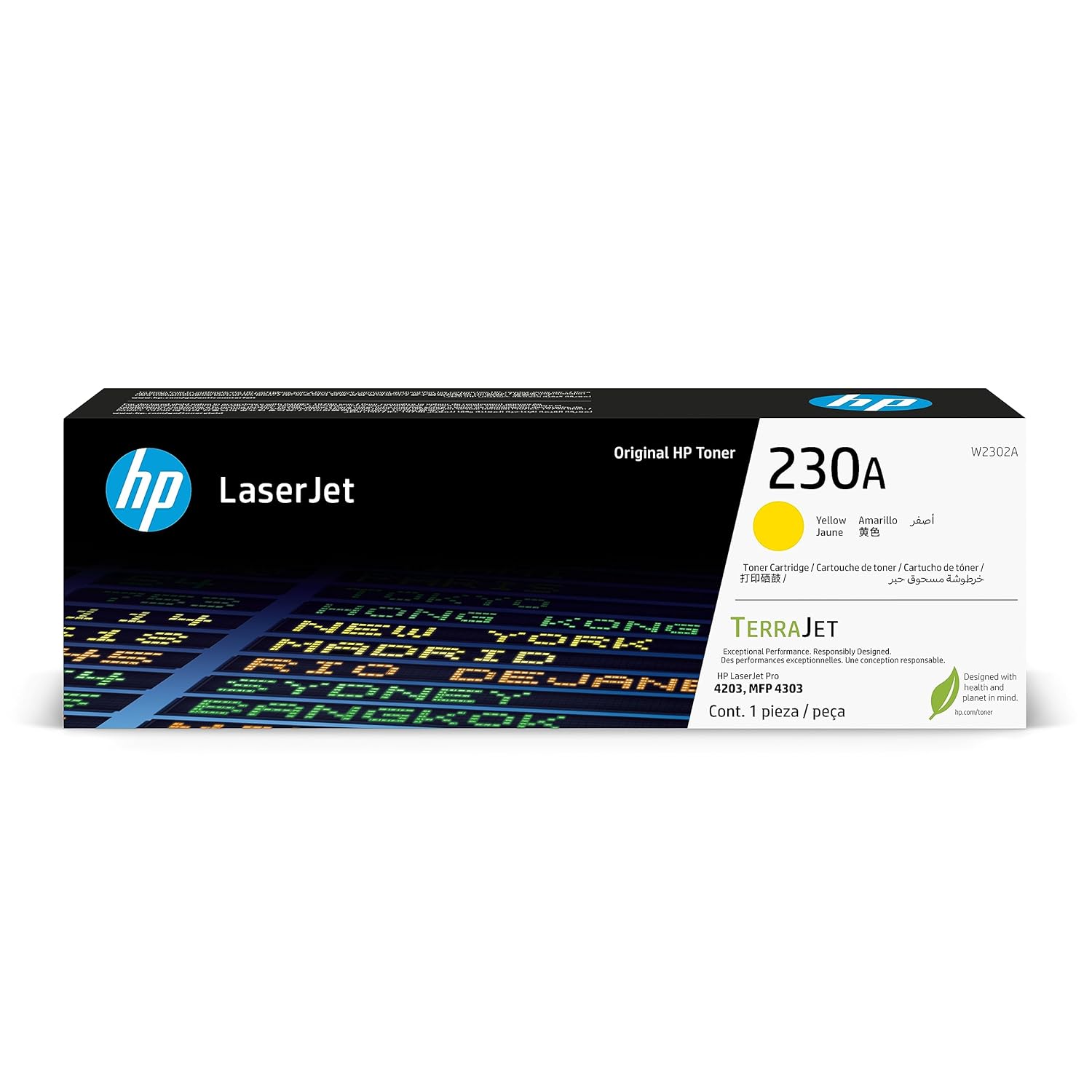 HP 230A Yellow Original LaserJet Toner Cartridge (W2302A)